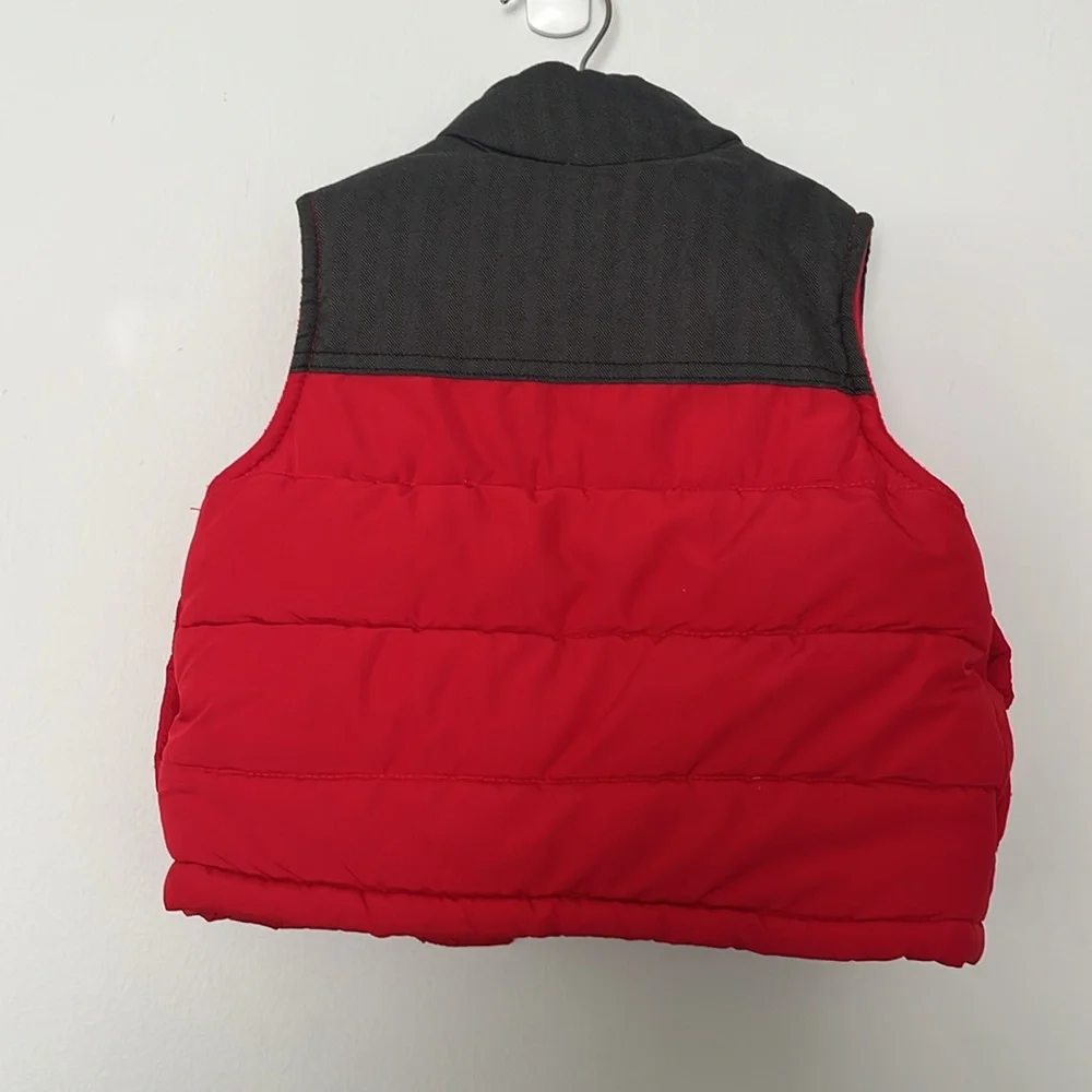 Carter's Red and Grey Kids‎ Puffer Vest